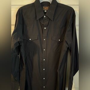 Men’s Black Western Shirt